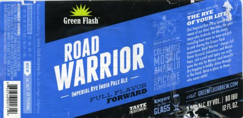 Road Warrior Imperial Rye IPA
